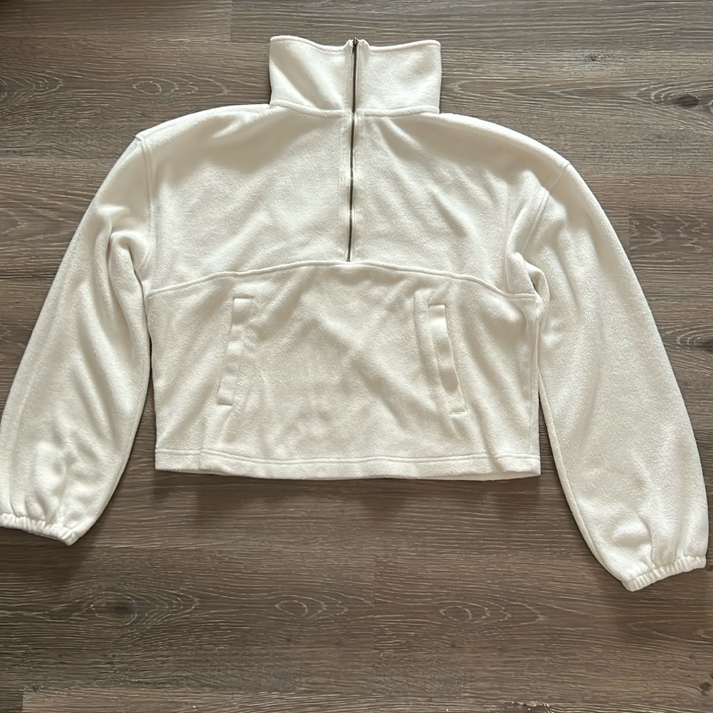 Fleece Mockneck Half Zip Sweater